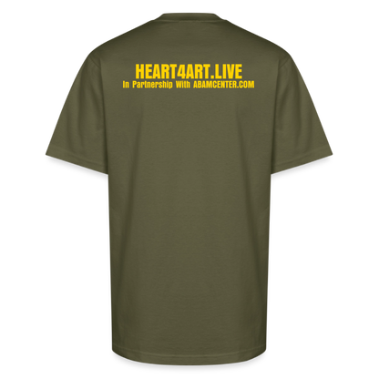 Vegetation Interpretation Unisex Oversized Heavyweight T-Shirt - classic olive