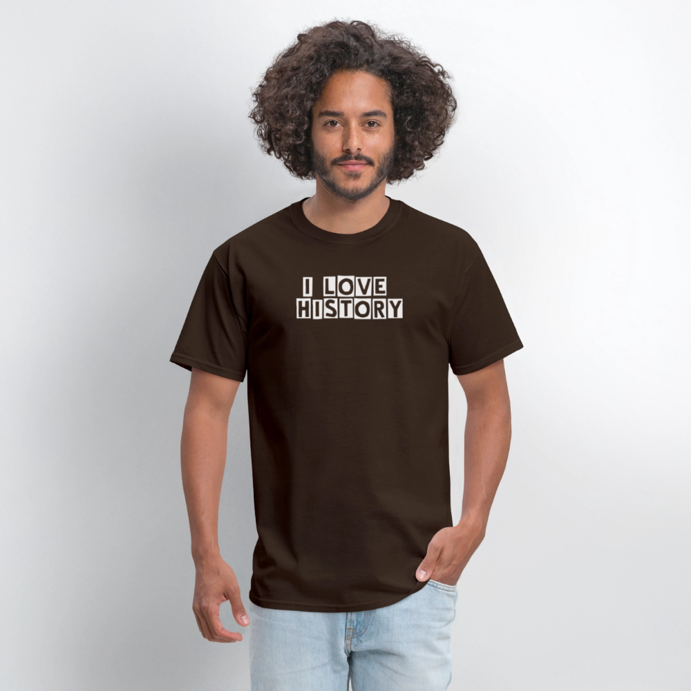 I LOVE HISTORY Unisex Classic T-Shirt - brown