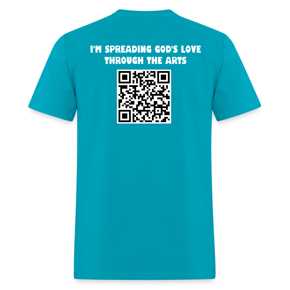 KINGDOM CREATIVE SPREAD LOVE Unisex Classic T-Shirt - turquoise