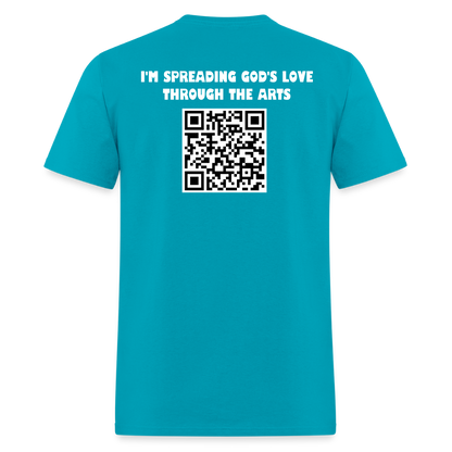 KINGDOM CREATIVE SPREAD LOVE Unisex Classic T-Shirt - turquoise