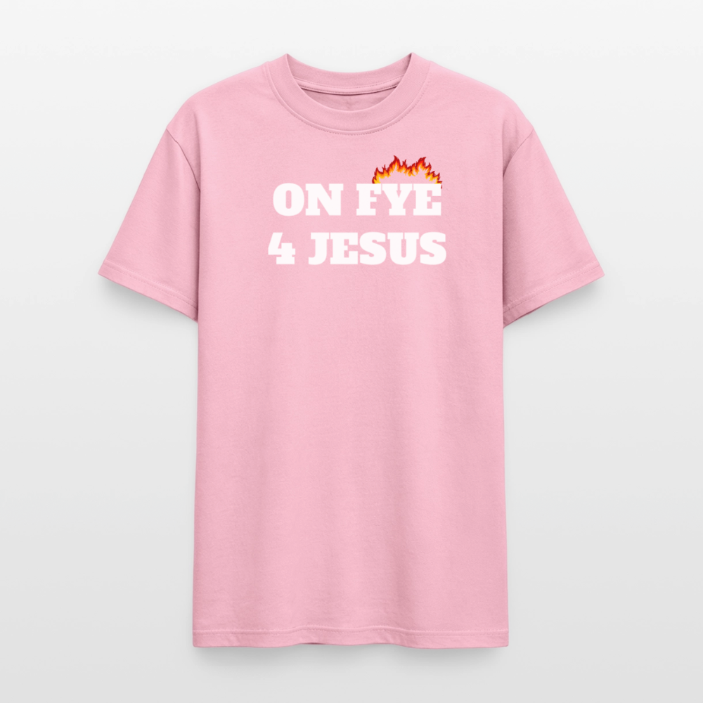 ON FYE 4 JESUS Gildan Ultra Cotton Adult T-Shirt - light pink