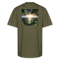 Vegetation Interpretation Unisex Oversized Heavyweight T-Shirt - classic olive