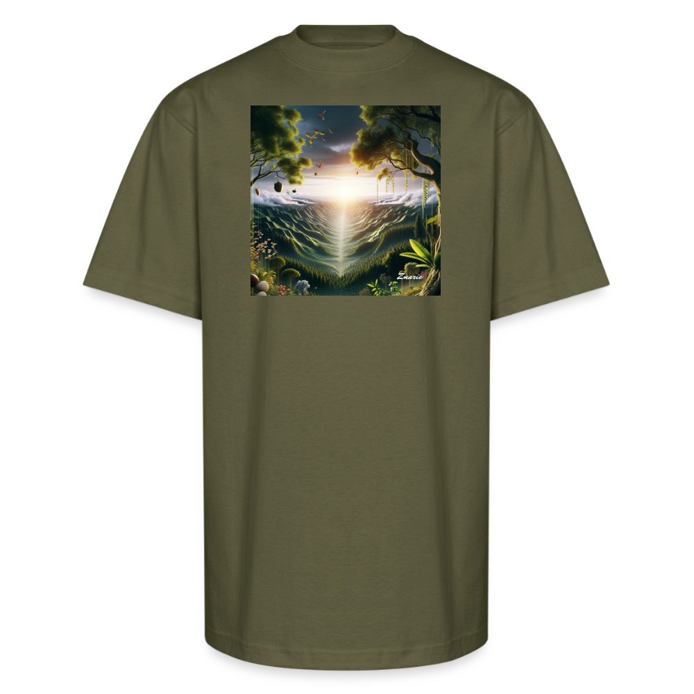 Vegetation Interpretation Unisex Oversized Heavyweight T-Shirt - classic olive