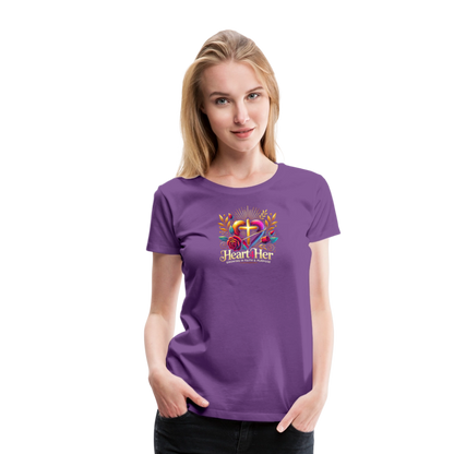 Heart4Her Women’s Premium T-Shirt - purple