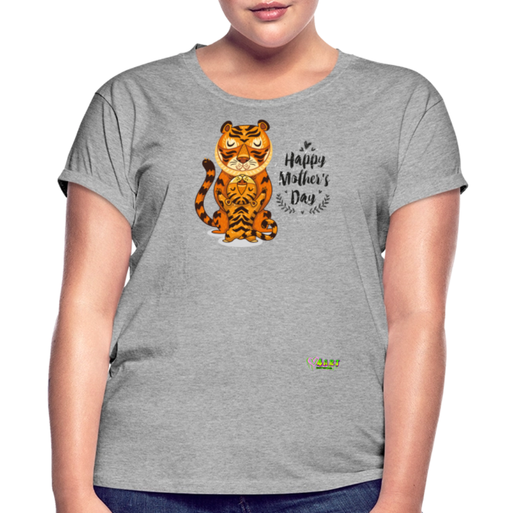 Happy Mother's Day- Tiger (Women's Relaxed Fit T-Shirt) - heather gray