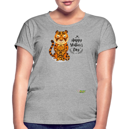 Happy Mother's Day- Tiger (Women's Relaxed Fit T-Shirt) - heather gray