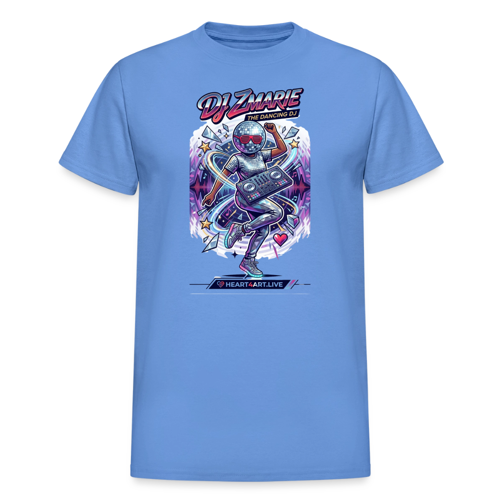 DJ ZMARIE "THE DANCING DJ" TM Gildan Ultra Cotton Adult T-Shirt - carolina blue