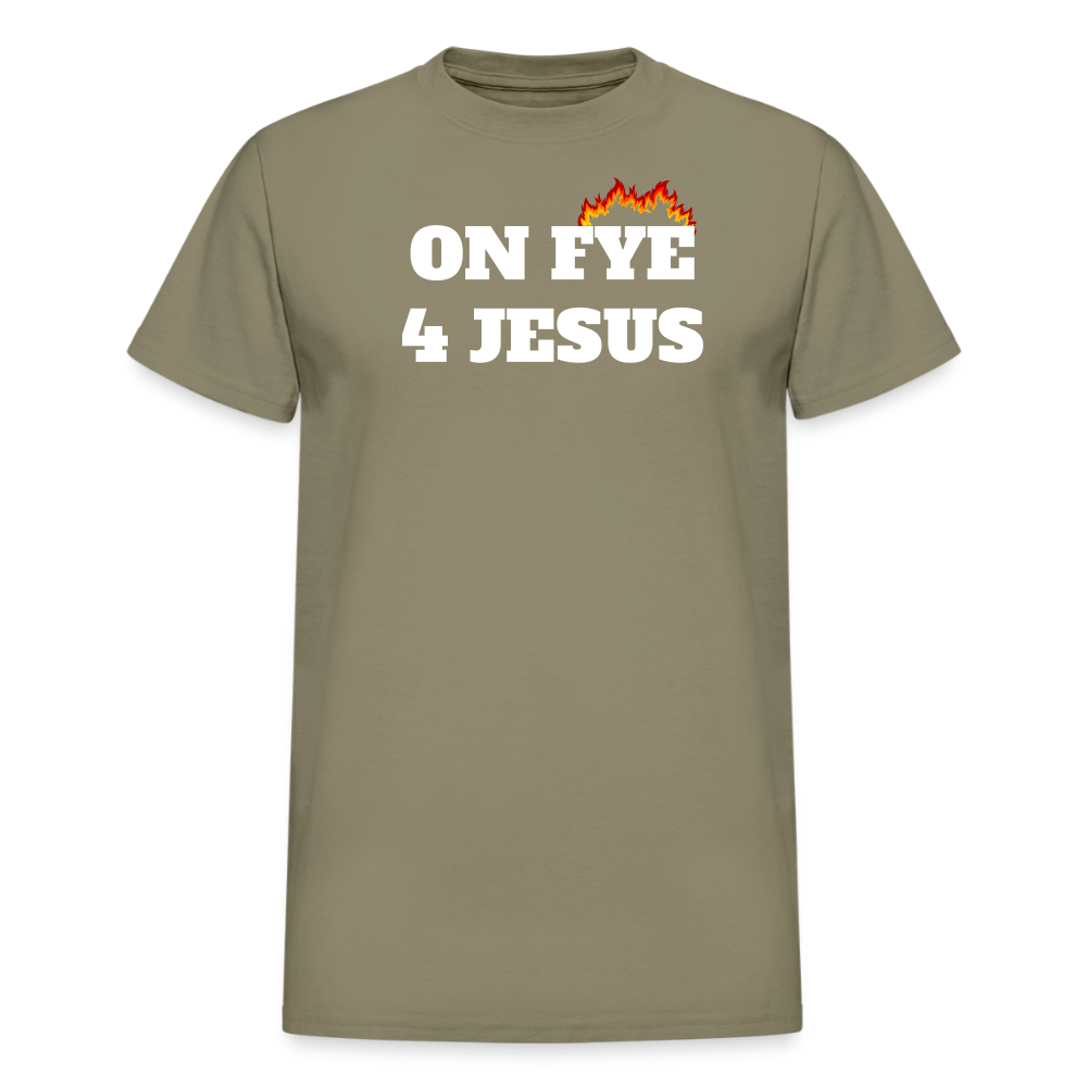 ON FYE 4 JESUS Gildan Ultra Cotton Adult T-Shirt - prairie dust
