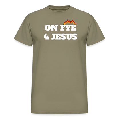 ON FYE 4 JESUS Gildan Ultra Cotton Adult T-Shirt - prairie dust