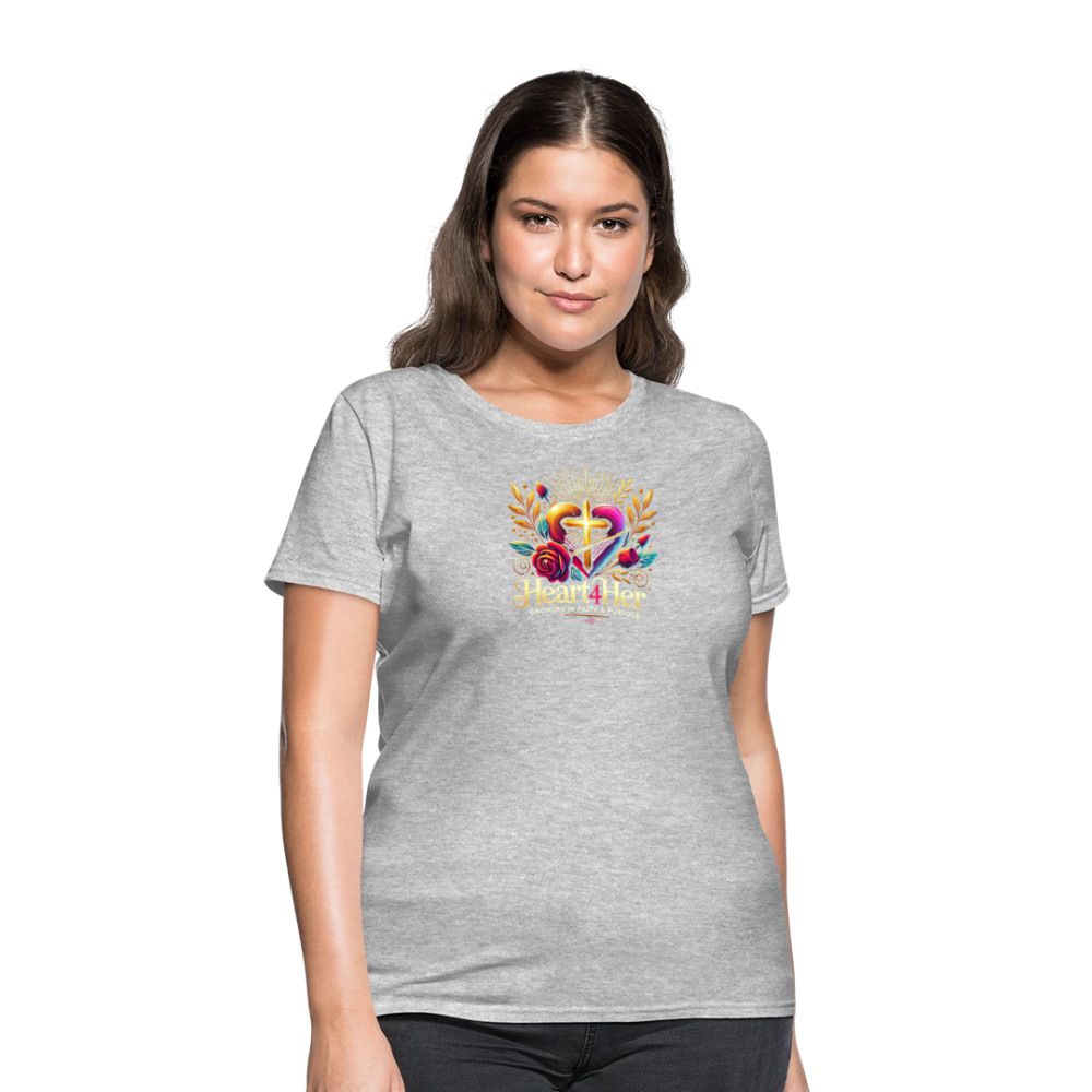 Heart4Her Women's T-Shirt - heather gray
