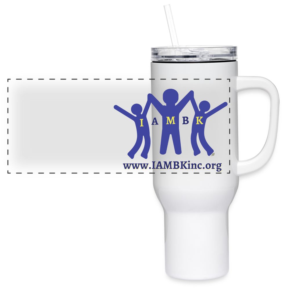 IAMBK 40 oz Travel Tumbler - white