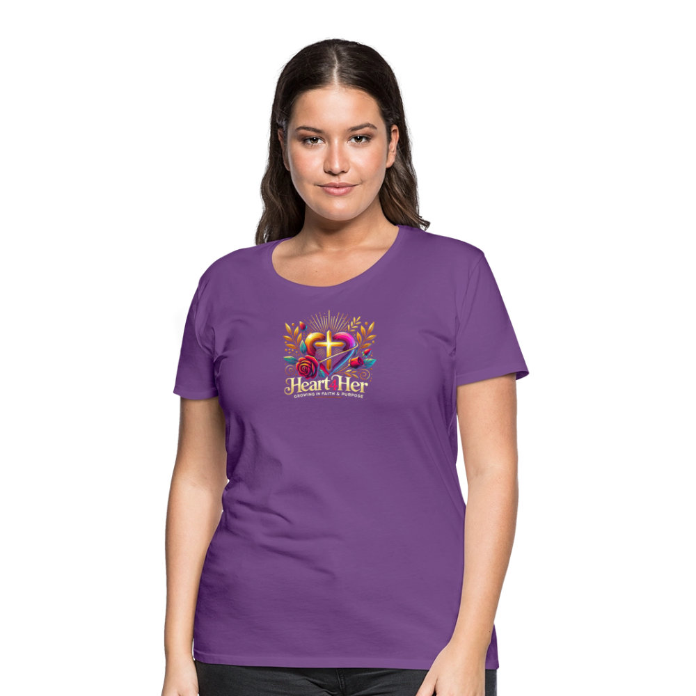 Heart4Her Women’s Premium T-Shirt - purple