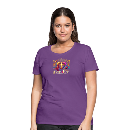 Heart4Her Women’s Premium T-Shirt - purple