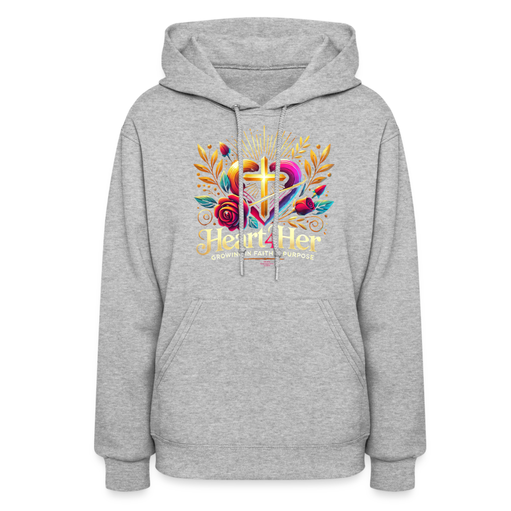 Heart4Her Women's Hoodie - heather gray