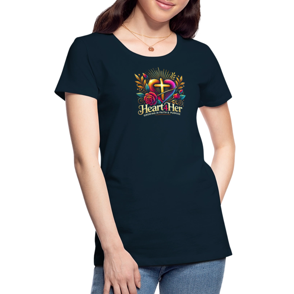 Heart4Her Women’s Premium T-Shirt - deep navy