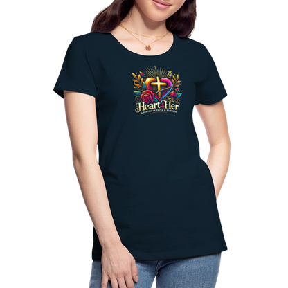 Heart4Her Women’s Premium T-Shirt - deep navy