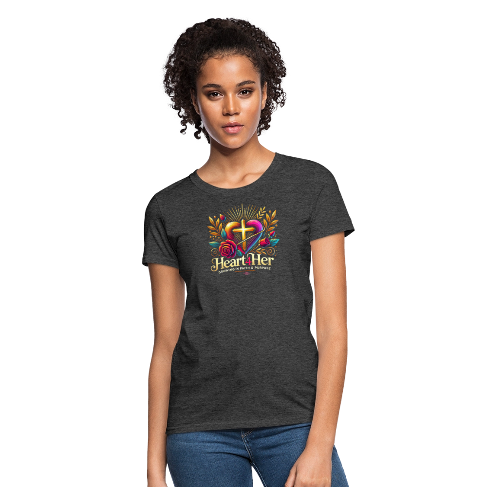 Heart4Her Women's T-Shirt - heather black
