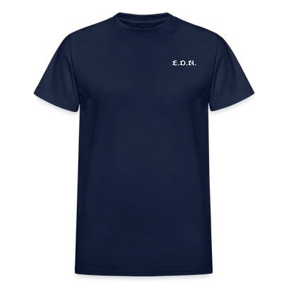 ADAM AND EVE (GENESIS CHAPTERS 1-3 COMIC STYLE ildan Ultra Cotton Adult T-Shirt - navy