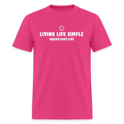 LIVING LIFE SIMPLE SPREAD LOVE Unisex Classic T-Shirt - fuchsia