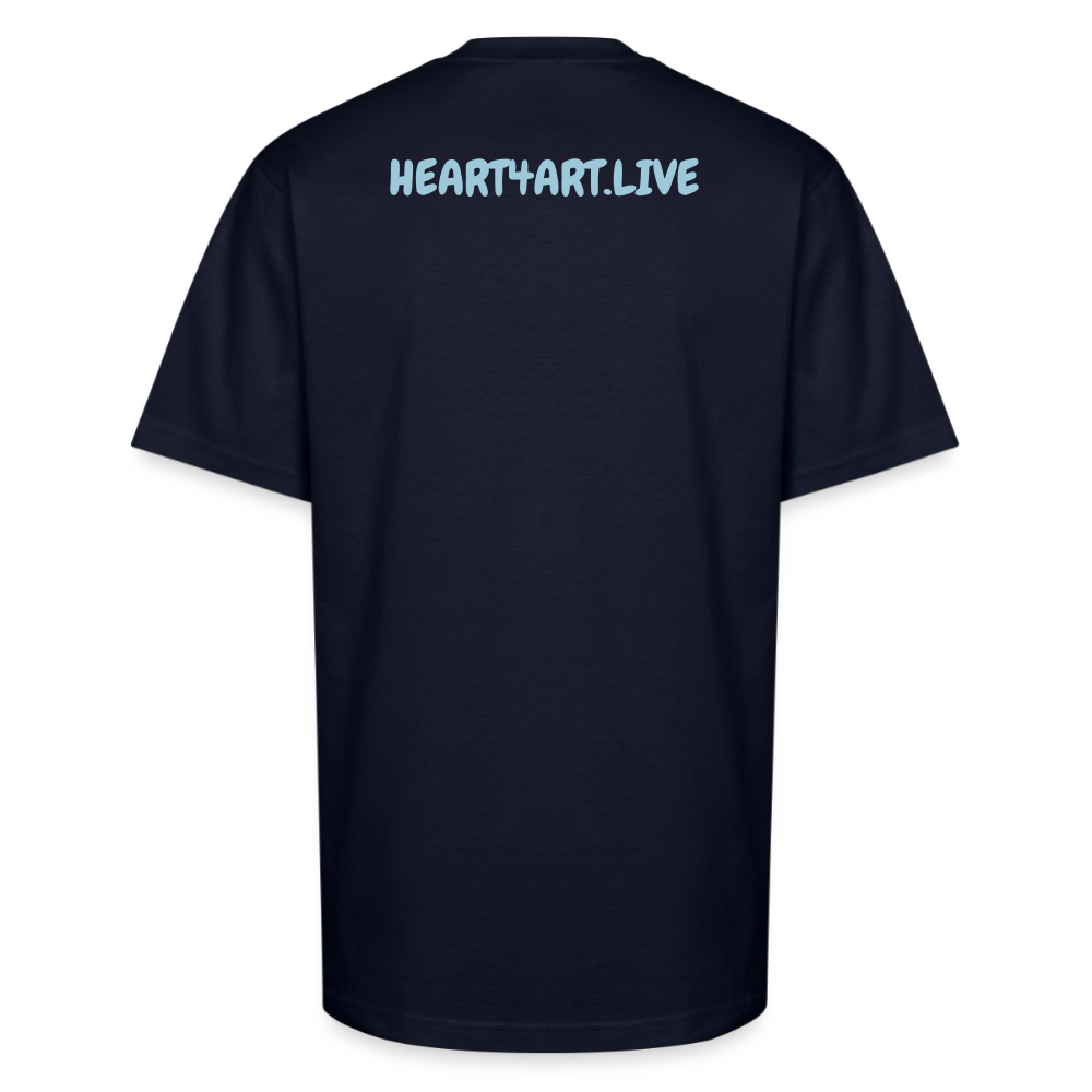 WORD TO THE STREET Unisex Oversized Heavyweight T-Shirt - navy