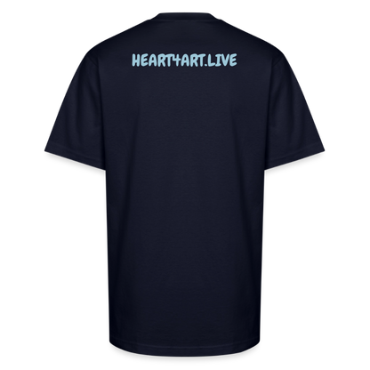 WORD TO THE STREET Unisex Oversized Heavyweight T-Shirt - navy