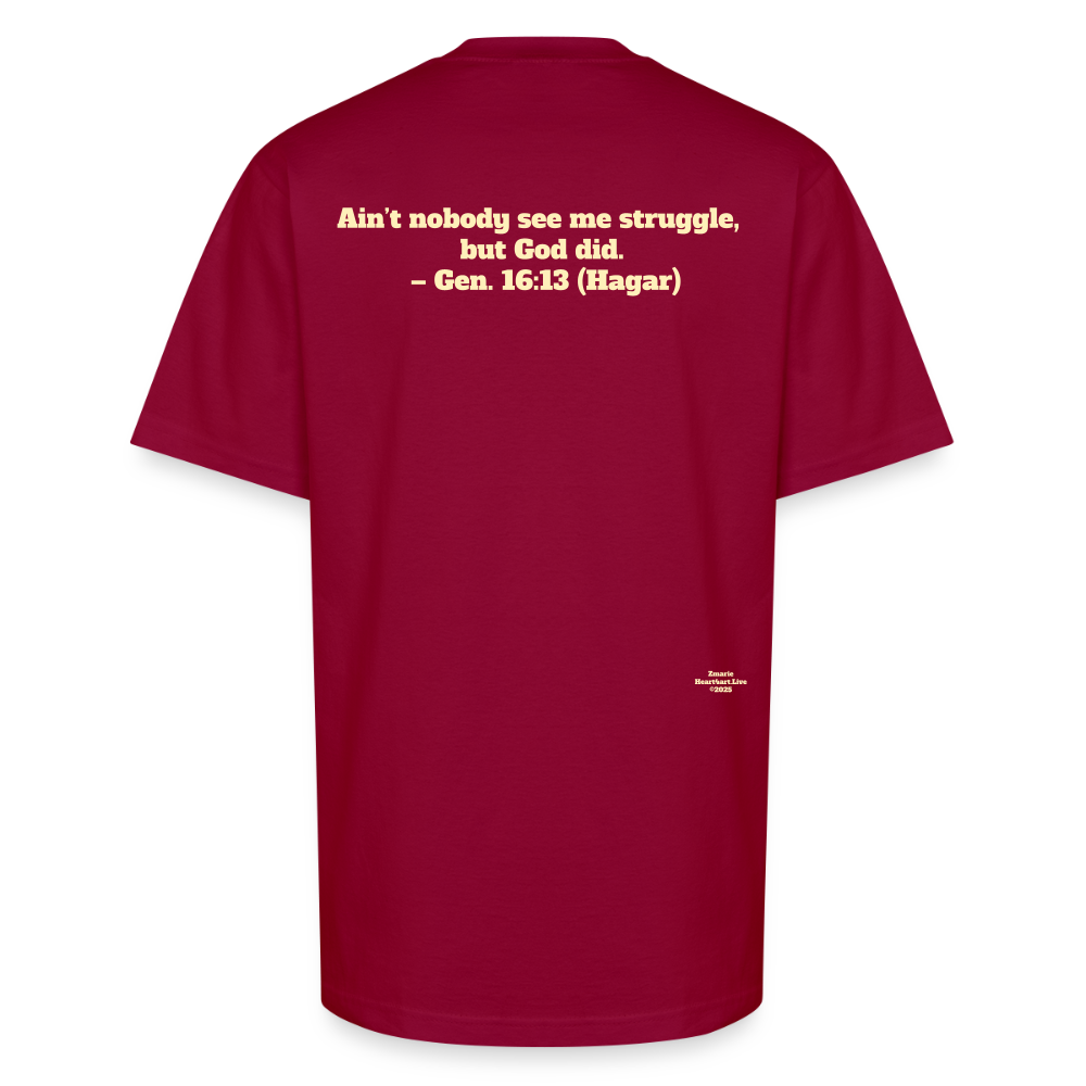 Hagar Holy Hustle Wear🔥💯 Tee - cardinal