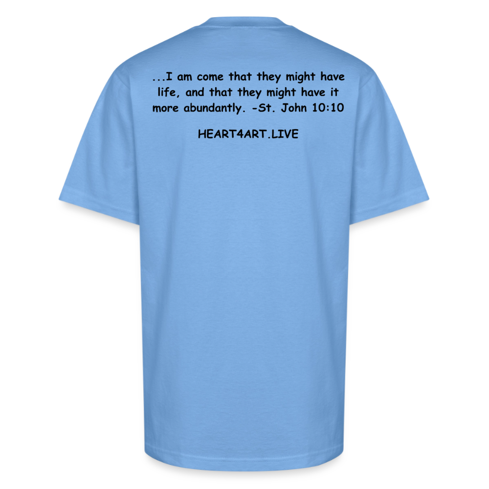 SPREAD LIFE Unisex Oversized Heavyweight T-Shirt - sky blue