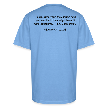 SPREAD LIFE Unisex Oversized Heavyweight T-Shirt - sky blue