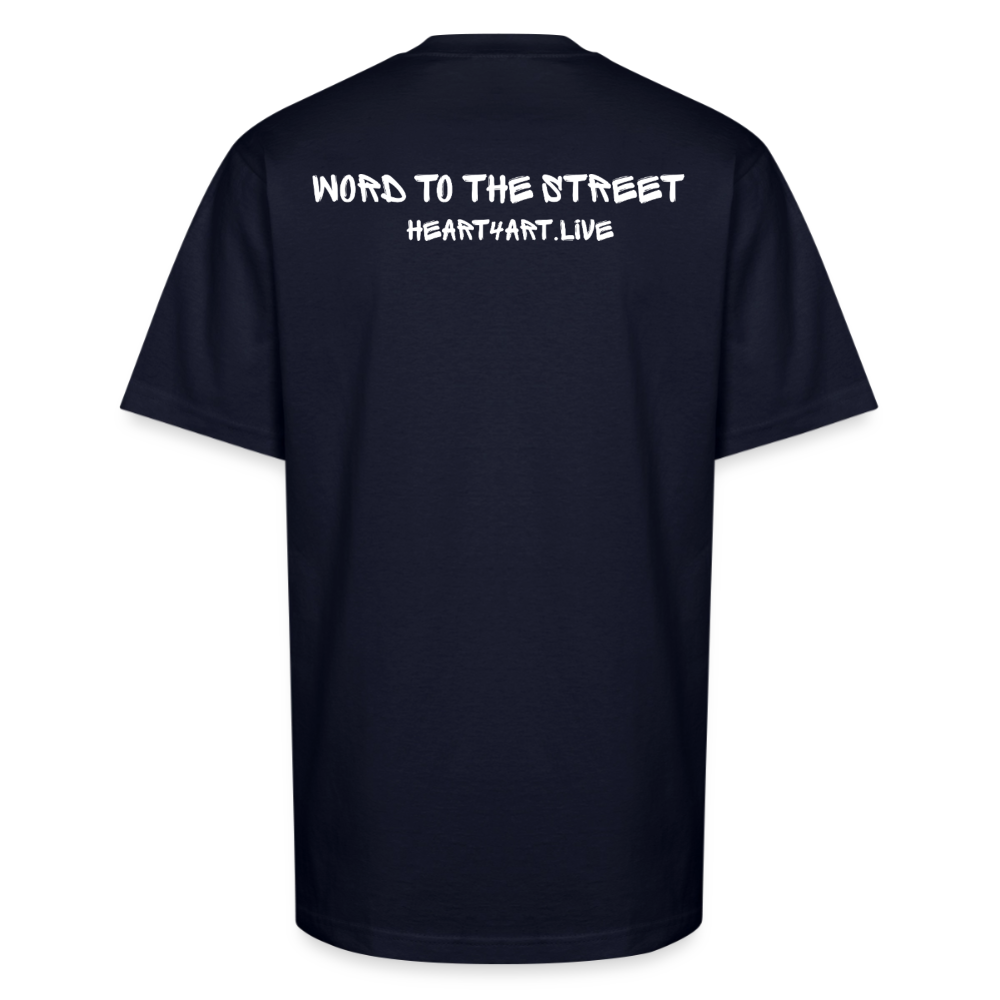 Holy Rollers Skater Unisex Oversized Heavyweight T-Shirt - navy