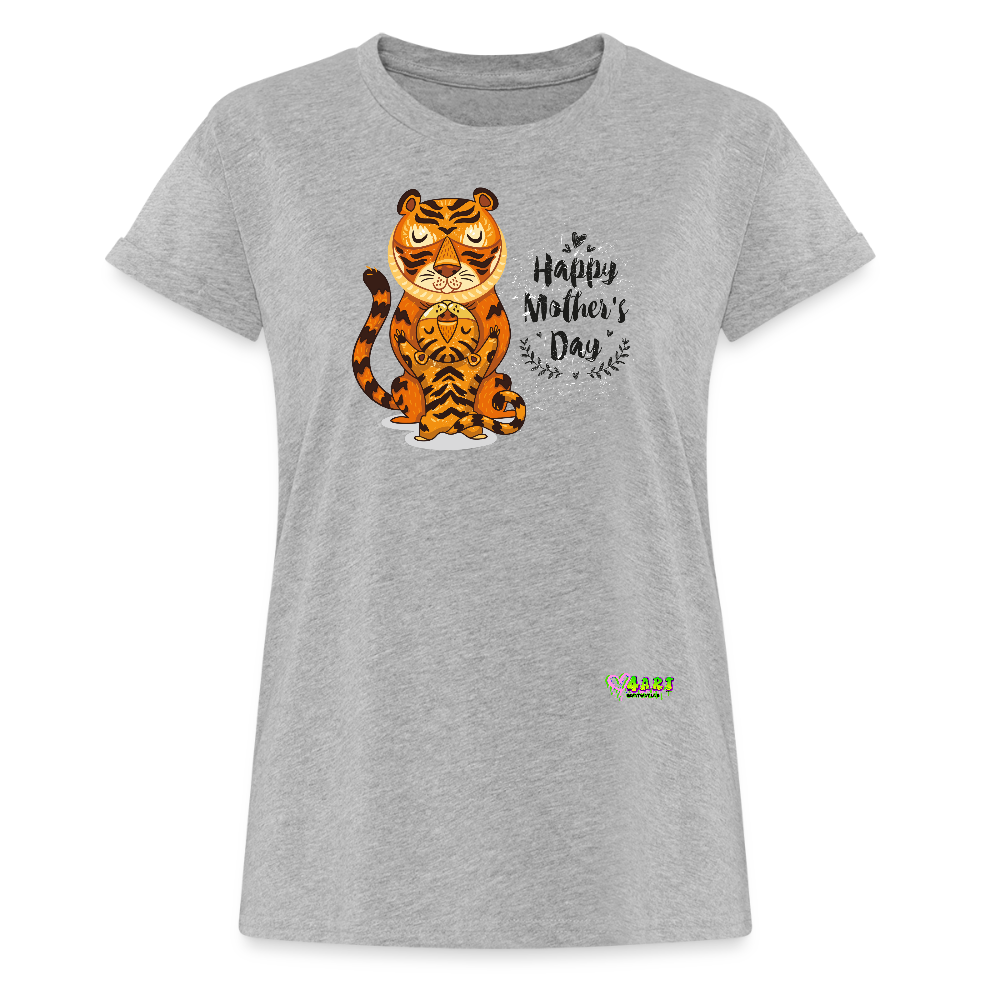 Happy Mother's Day- Tiger (Women's Relaxed Fit T-Shirt) - heather gray