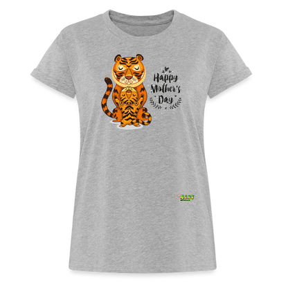 Happy Mother's Day- Tiger (Women's Relaxed Fit T-Shirt) - heather gray