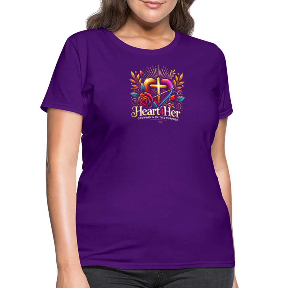 Heart4Her Women's T-Shirt - purple