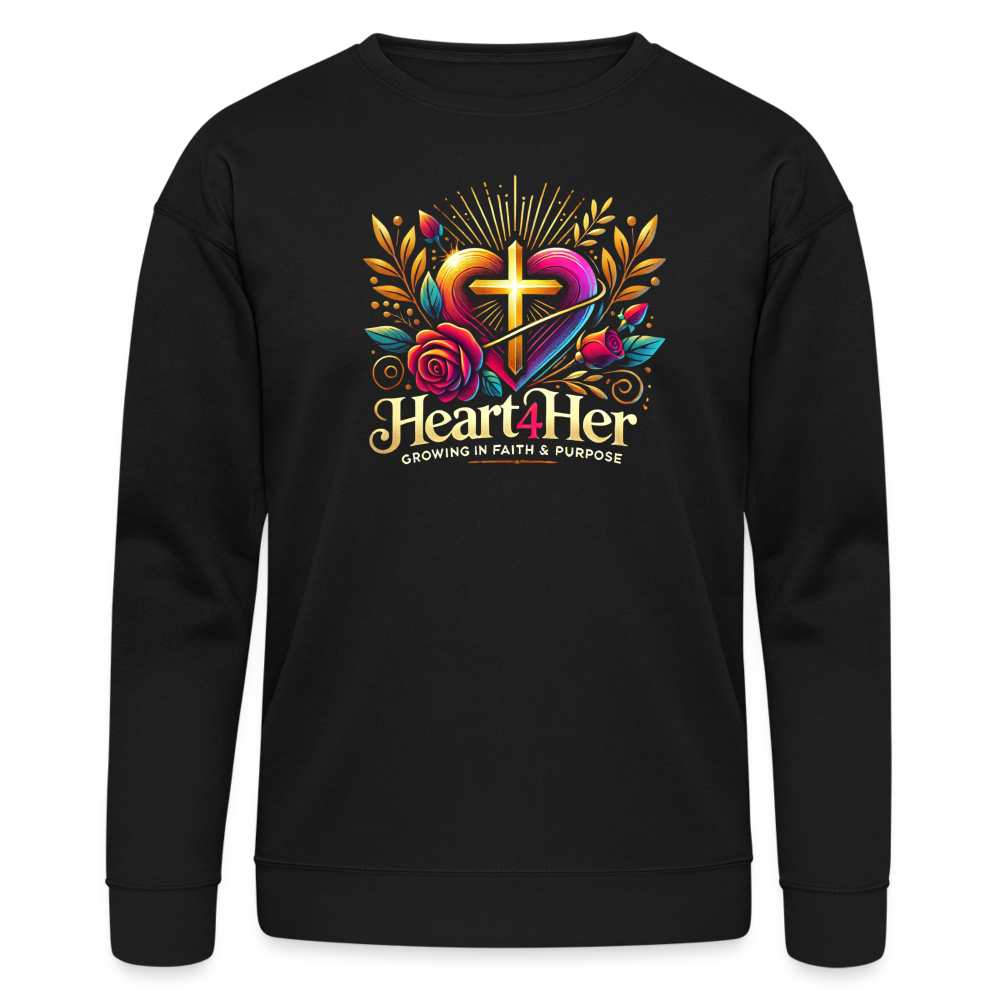 Heart4Her Bella + Canvas Unisex Sweatshirt - black