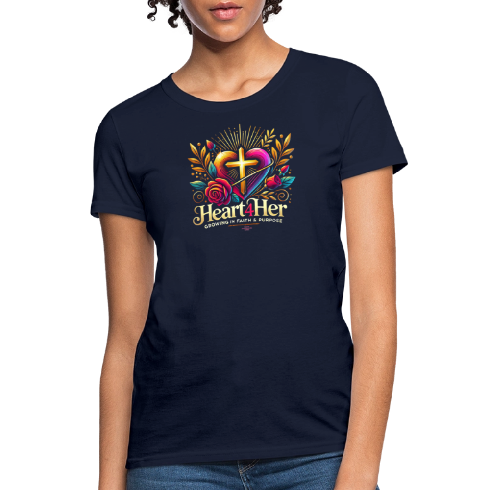 Heart4Her Women's T-Shirt - navy