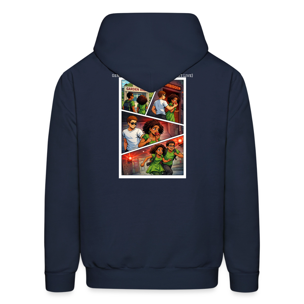 WORD TO THE STREET BIBLE ANIME Men's Hoodie - navy