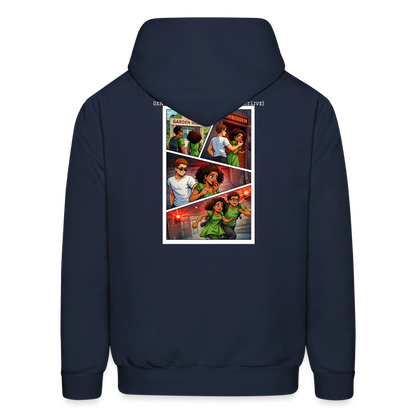 WORD TO THE STREET BIBLE ANIME Men's Hoodie - navy
