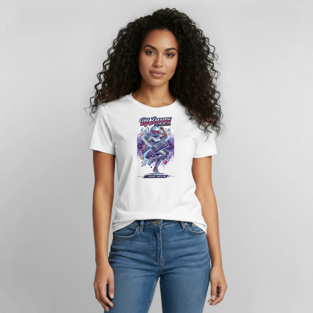 DJ ZMARIE "THE DANCING DJ" TM Gildan Ultra Cotton Adult T-Shirt - white