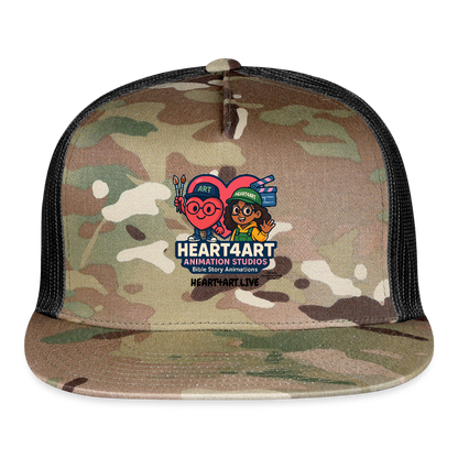 HEART4ART ANIMATION STUDIOS Trucker Hat - MultiCam\black