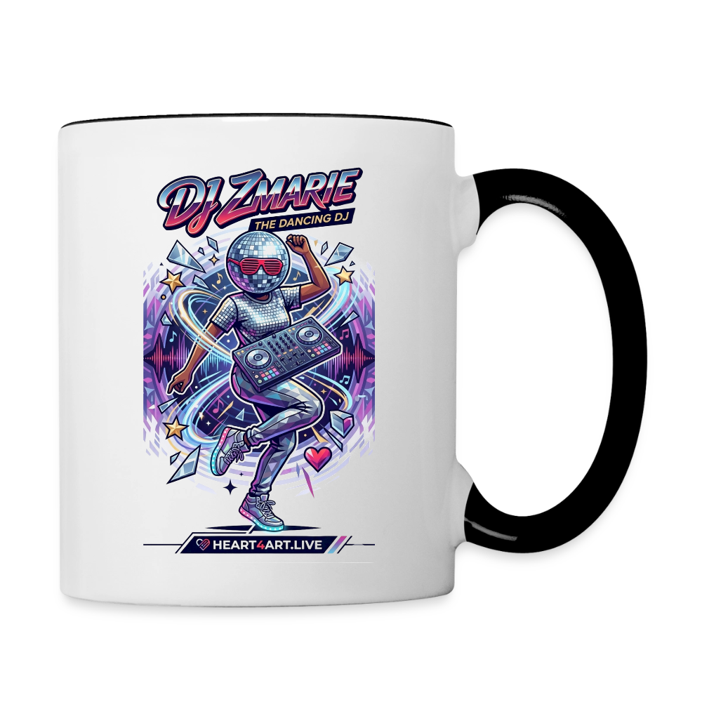 DJ ZMARIE "THE DANCING DJ" Multi-Color Mug - white/black