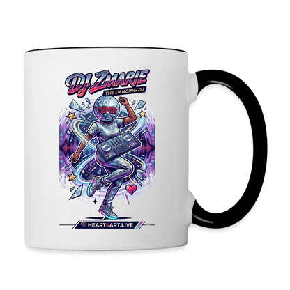 DJ ZMARIE "THE DANCING DJ" Multi-Color Mug - white/black
