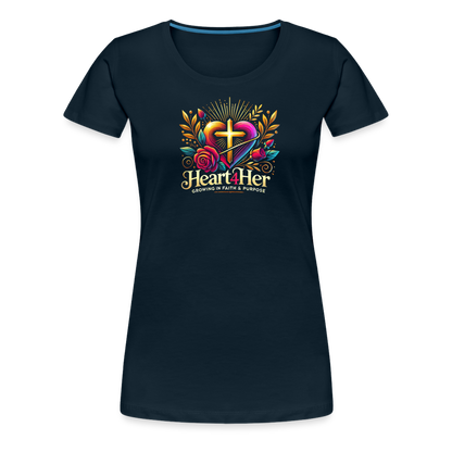 Heart4Her Women’s Premium T-Shirt - deep navy