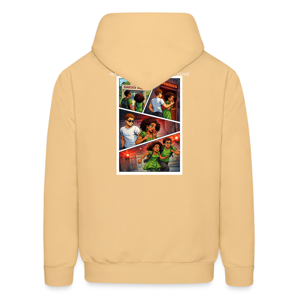 WORD TO THE STREET BIBLE ANIME Men's Hoodie - light gold 