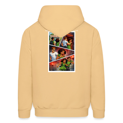 WORD TO THE STREET BIBLE ANIME Men's Hoodie - light gold 