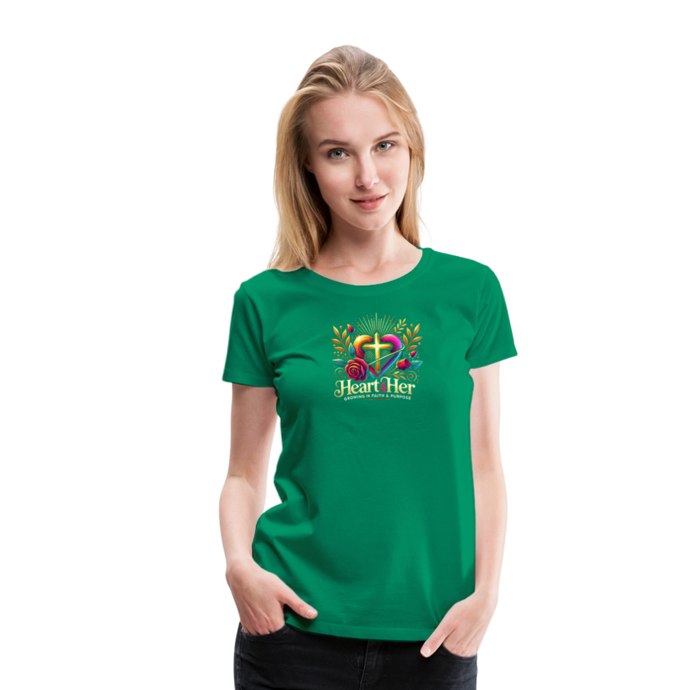Heart4Her Women’s Premium T-Shirt - kelly green