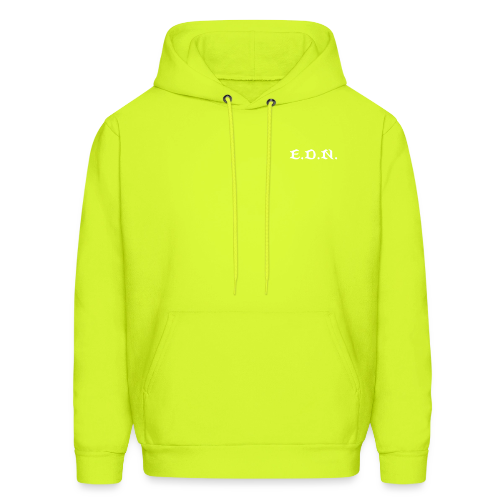 WORD TO THE STREET BIBLE ANIME Men's Hoodie - safety green