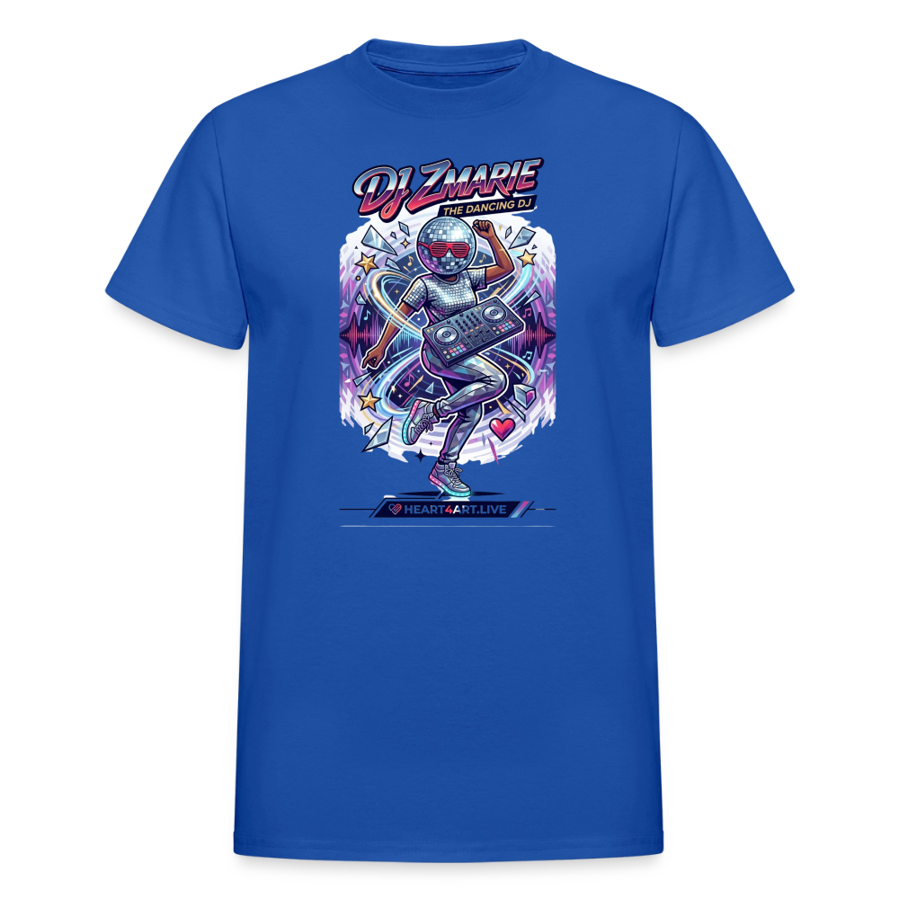 DJ ZMARIE "THE DANCING DJ" TM Gildan Ultra Cotton Adult T-Shirt - royal blue