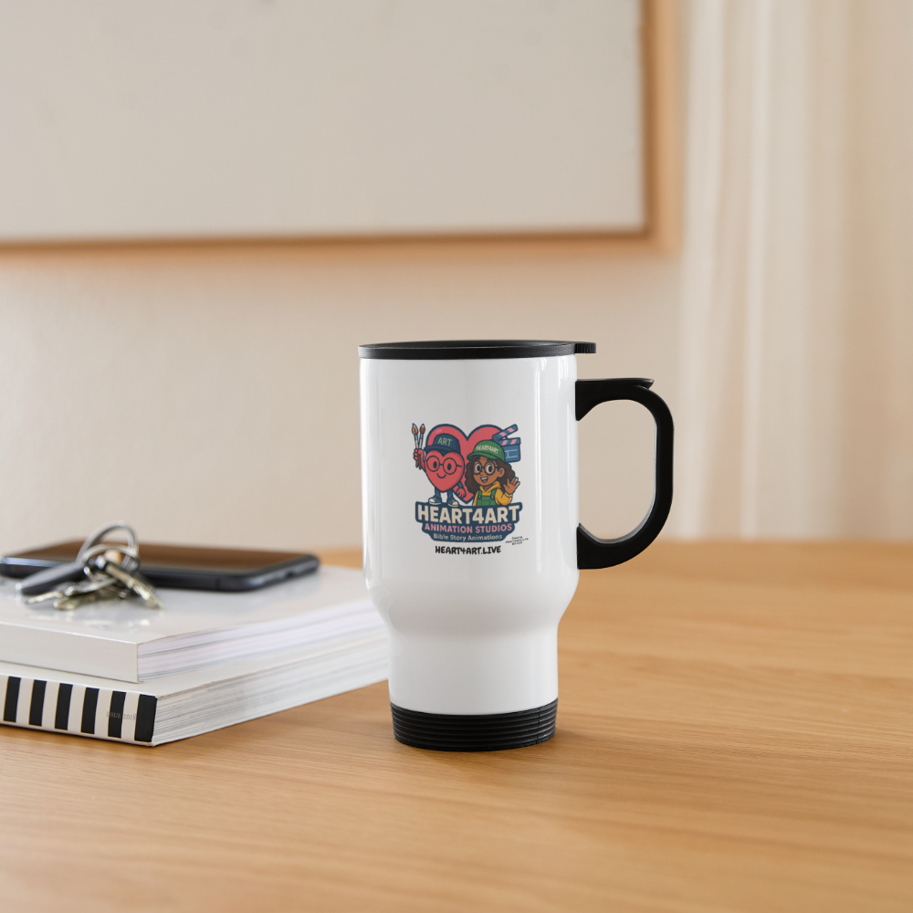 HEART4ART ANIMATION STUDIOS Travel Mug - white
