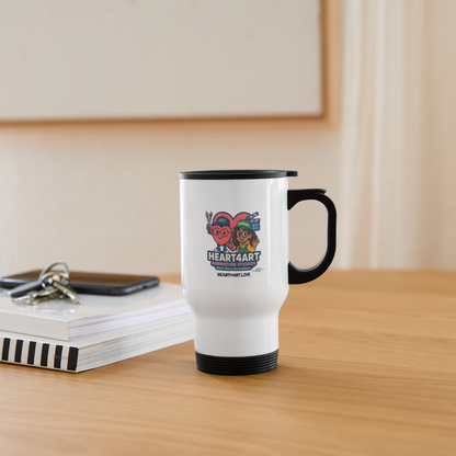 HEART4ART ANIMATION STUDIOS Travel Mug - white