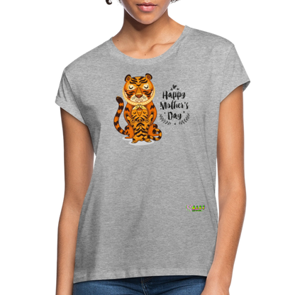 Happy Mother's Day- Tiger (Women's Relaxed Fit T-Shirt) - heather gray