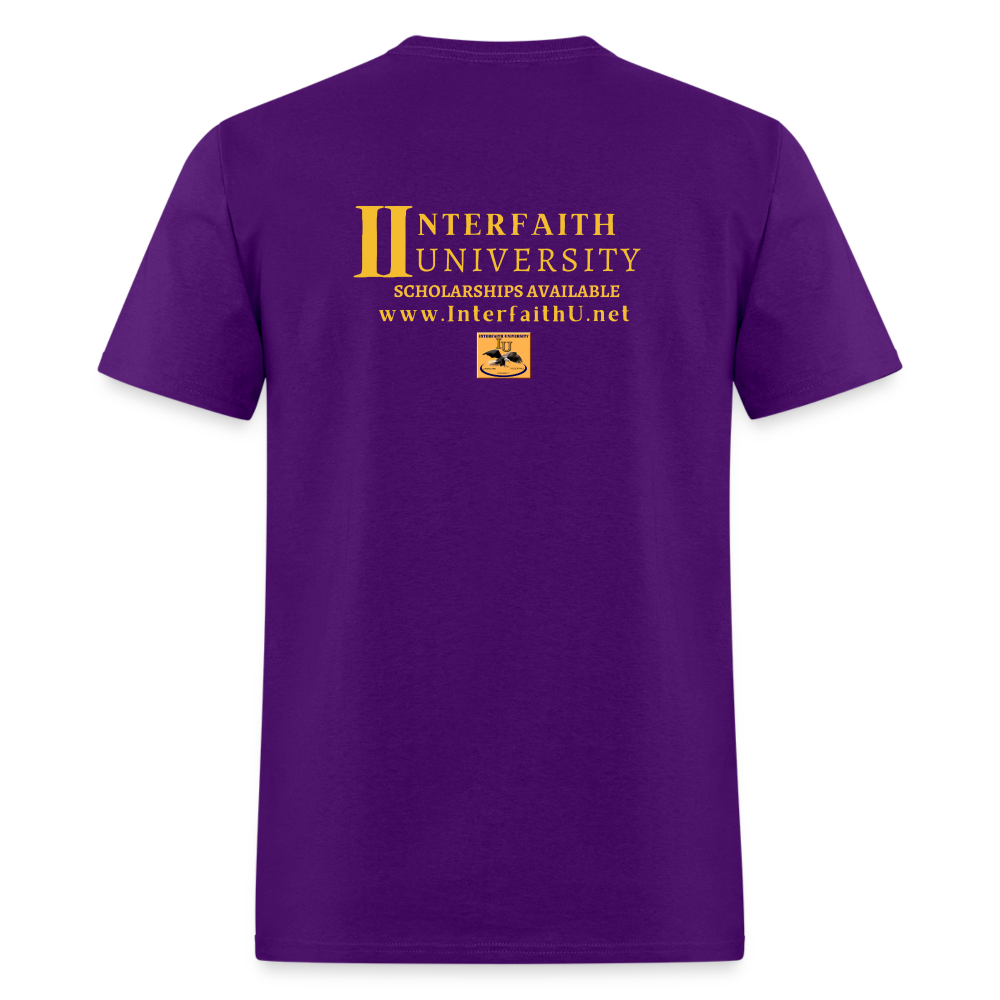 Interfaith University Customizable Unisex Classic T-Shirt - purple